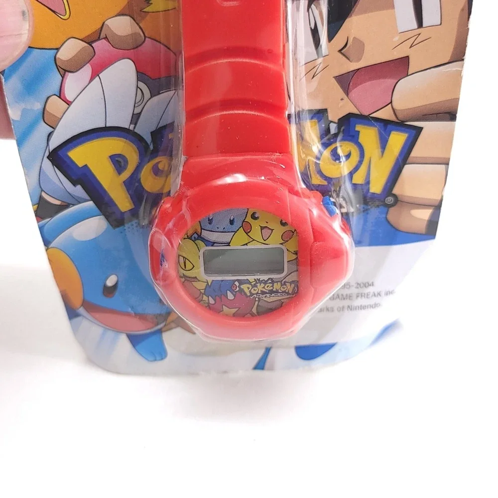 NOS Pokemon Advanced Digital Watch Red 2004 Nintendo Game Freak‎ NEW SEALED
